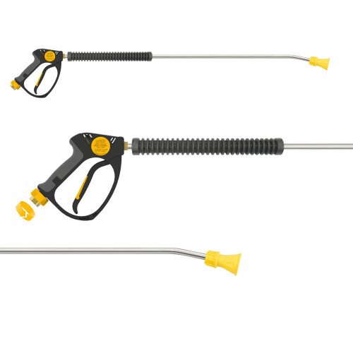 V-Tuf Swivel Tufgun Tg350s + 900mm Bent Lance & Nozzle Yellow Kit - Soft Grip - Sglnkit15 - V-TUF Pressure Washer Parts - SGLNKIT15