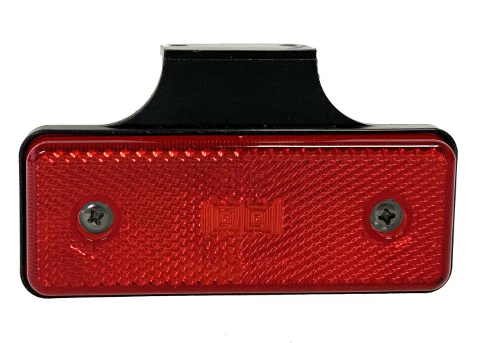 Slimline LED Rear Red Marker Lamp 12/24V, With Bracket & Reflector IP67