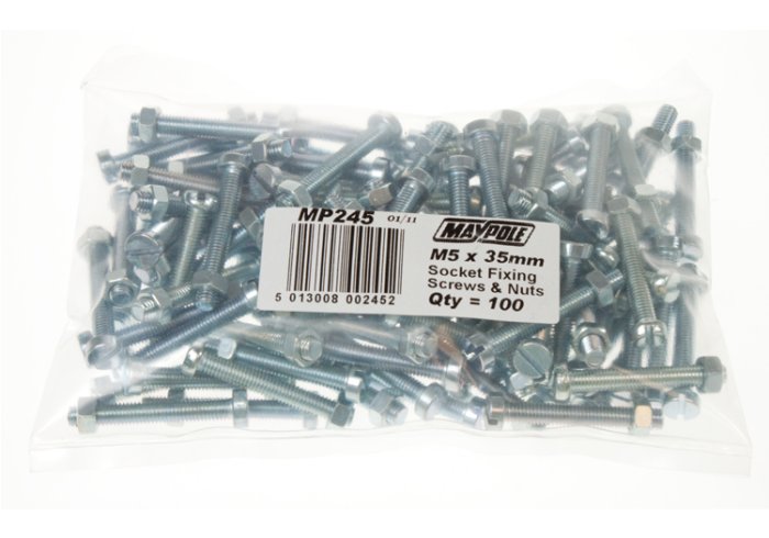 Towbar Socket Fixings M5 x 35 mm, Pack of 100