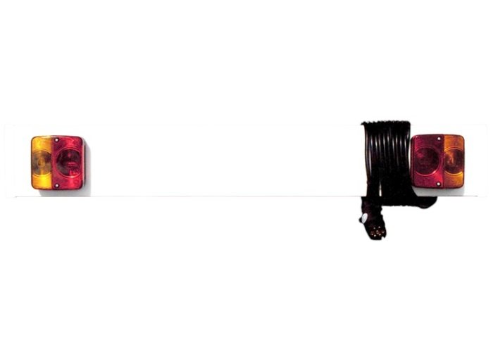 Trailer Light Board 0.92m, 3m Cable, 7-Pin, Bulb Lamps