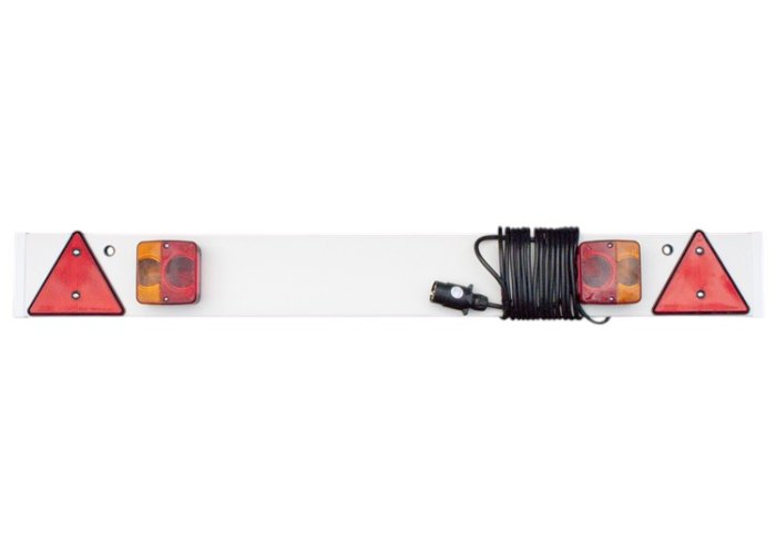 Trailer Lighting Board, 1.2m, 8m Cable, Bulb, 7-Pin Plug