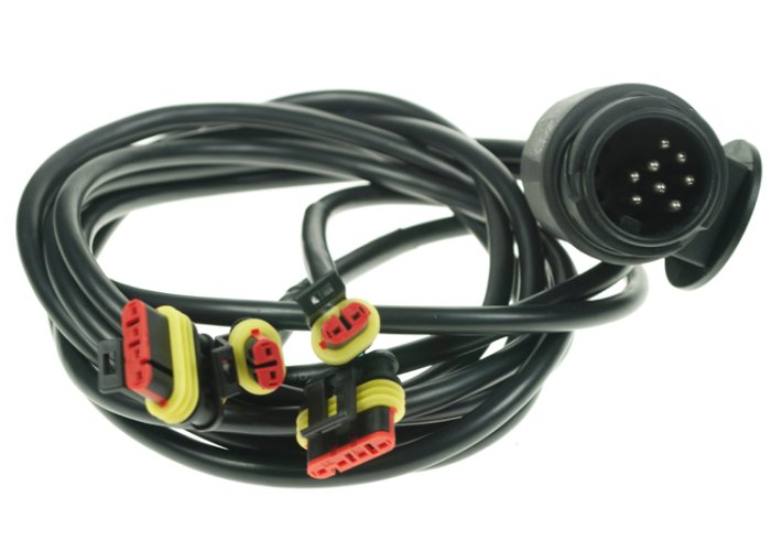 8m Harness 2x4 Way & 2x2 Way SuperSeal Connectors
