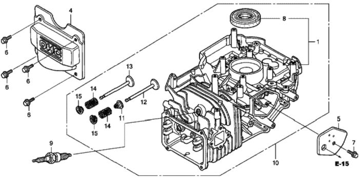 Cylinder Barrel for Honda HRG536C - SDT Lawn Mower