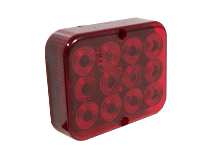 LED Rear Fog Lamp, 10-30V Varivolt, Slimline, 500mm Cable, IP65