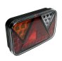 12V LED Left Hand Rectangular Combination Lamp - 1m Cable