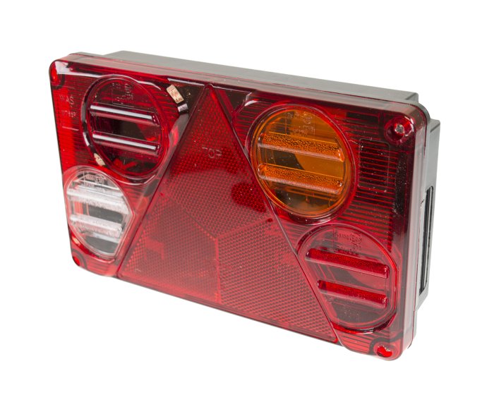 Right Hand Horizontal Rear Combination Lamp 12/24V, Bulb, WAS