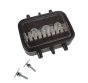 10-Way Trailer Junction Box, Rubber, 12/24V, Screw Terminals