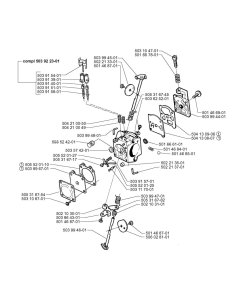Carburettor for Husqvarna Auger