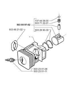 Cylinder & Piston for Husqvarna