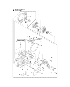 Clutch Cover for Husqvarna 455e
