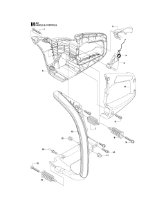 Handle & Controls for Husqvarna 460
