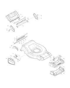 Deck Assembly for Makita DLM530