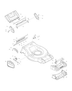 Deck Assembly for Makita DLM532