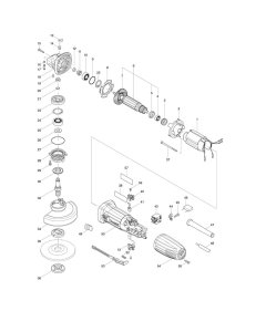 Makita GA4530R Assembly