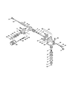 Angle Drive Assembly for Stihl