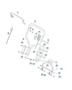 Handle Assembly for Husqvarna LB 553SQe