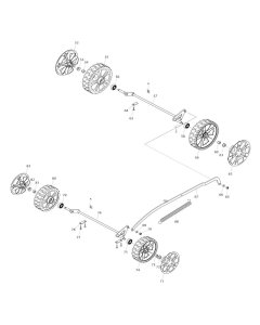 Wheel Assembly for Makita LM430D