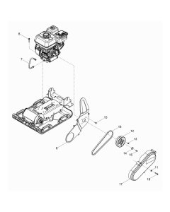 Drive Assembly for Wacker VP2050Aw
