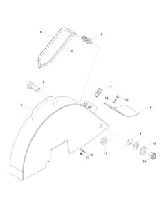 Saw Guard Assembly for Wacker