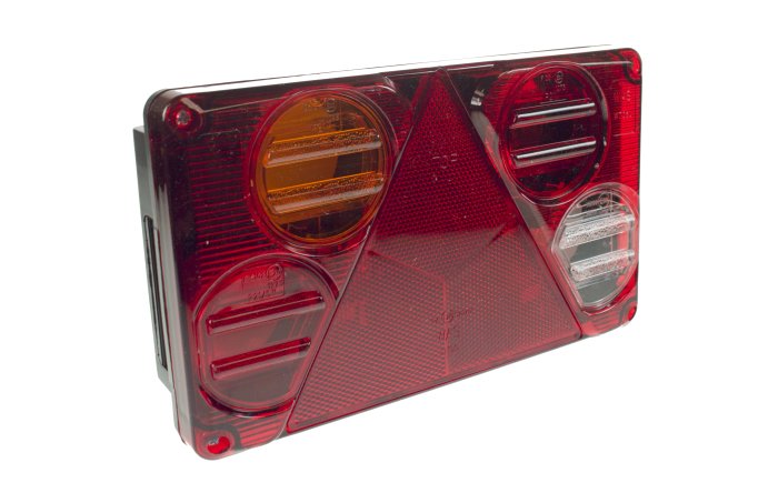 Trailer Combination Lamp, Left Hand Horizontal, 12/24V, 6-Function WAS