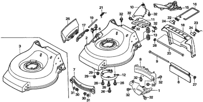 Cutter Housing for Honda HRG536C1